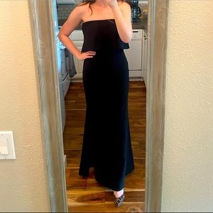 Likely Black Strapless Driggs Gown